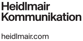 logo heidlmair kommunikation mit webadresse 1c
